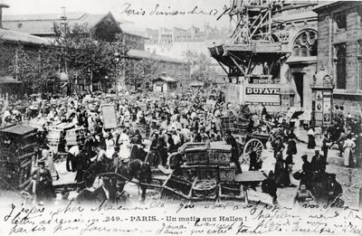 Pocztówka Les Halles, Paryż, przed 1914 autorstwa French Photographer