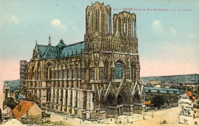 Reims, Katedra, przed I wojną światową autorstwa French Photographer