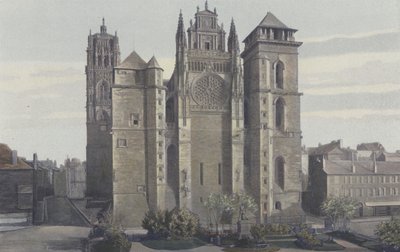 Rodez, Cathedrale, Fasada O autorstwa French Photographer