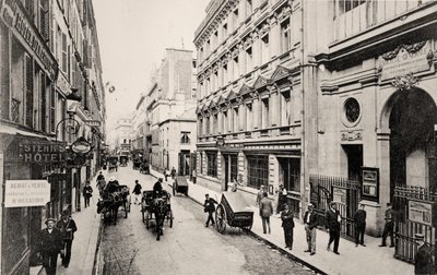 Rue de Provence, Paryż (zdjęcie czarno-białe) autorstwa French Photographer