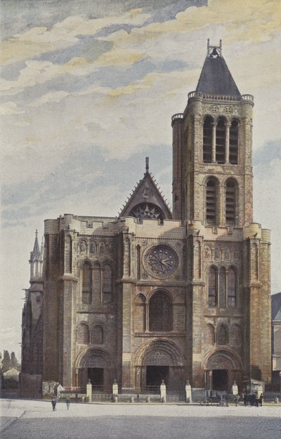 Saint-Denis, fasada kościoła opackiego autorstwa French Photographer