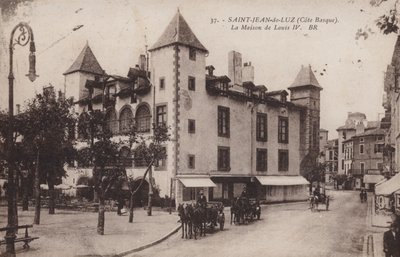 Saint-Jean-De Luz, Wybrzeże Basków, Dom Ludwika IV autorstwa French Photographer