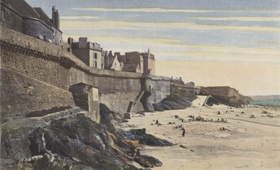 Saint-Malo, Mury obronne, część zachodnia (XIII w.) autorstwa French Photographer