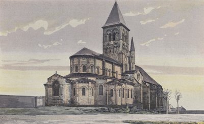 Saint-Menoux, Kościół, Razem N E autorstwa French Photographer