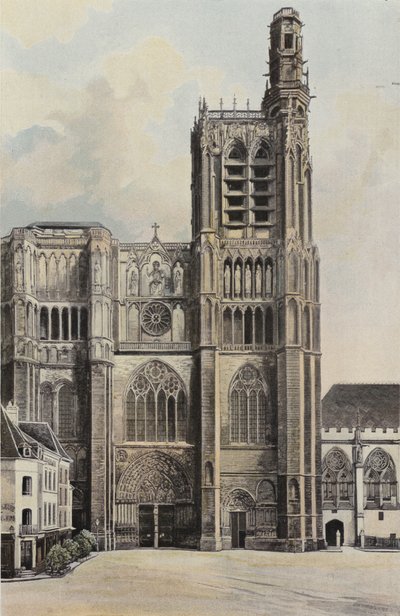 Sens, Cathedrale, Fasada O autorstwa French Photographer