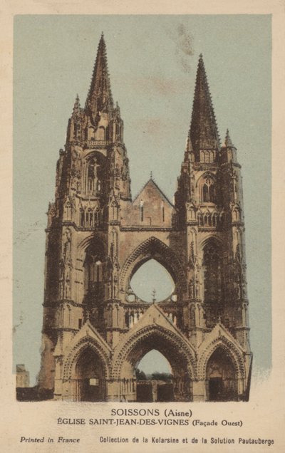 Soissons, kościół św. Jana Des Vignes autorstwa French Photographer
