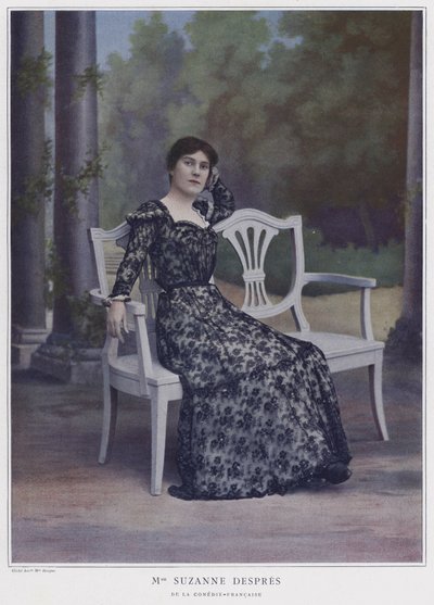 Suzanne Despres, francuska aktorka (kolorowe zdjęcie) autorstwa French Photographer