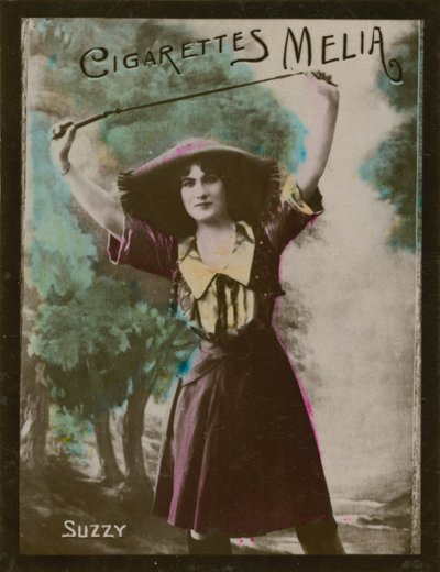 Suzzy, dziewczyna z batem konia. autorstwa French Photographer