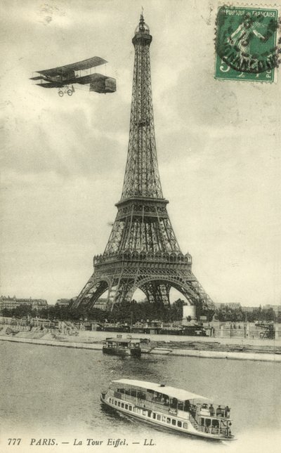 Wieża Eiffla (zdjęcie czarno-białe) autorstwa French Photographer