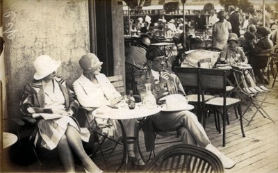 Paryż artystów pięknych czasów: malarz Tsuguharu-Leonard Foujita autorstwa French Photographer