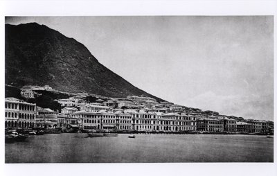 The Praya, Hong Kong, z Illustrations de la Chine et de ses Habitants autorstwa J. Thompsona, opublikowanej w 1873 r. autorstwa French Photographer