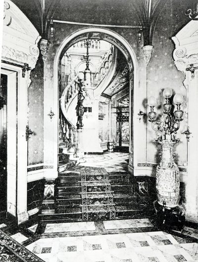 Przedsionek i Schody Onyksowe w Hotelu de Paiva autorstwa French Photographer