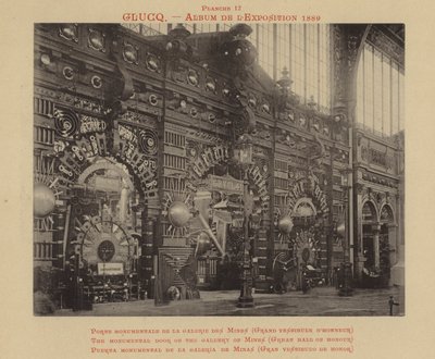 Monumentalne drzwi Galerii Kopalni, Wielka Sala Honorowa autorstwa French Photographer