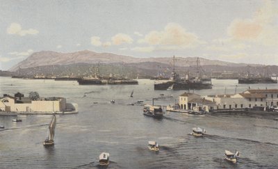Toulon, Darse Vieille i Petite Rade, Widok z Quai de Cronstadt autorstwa French Photographer