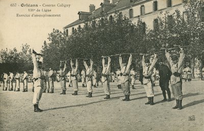 Wojska wiercące w Orleanie (zdjęcie czarno-białe) autorstwa French Photographer