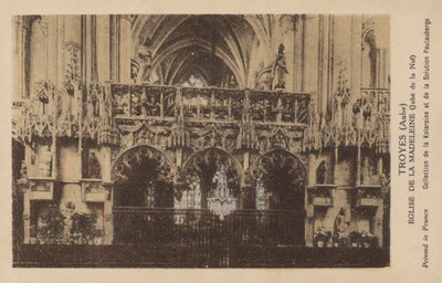 Troyes, Świt, Kościół Madeleine autorstwa French Photographer