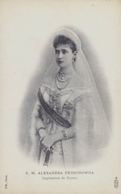 Caryca Aleksandra z Rosji (czarno-białe zdjęcie) autorstwa French Photographer