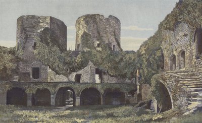 Villandraut, zamek, strona dziedzińca autorstwa French Photographer