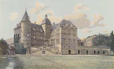 Vizille, Chateau de Lesdiguieres, Widok na park autorstwa French Photographer