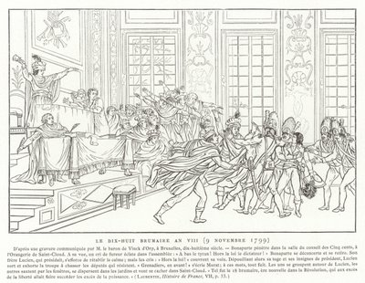 18 Brumaire, rok VIII (9 listopada 1799) autorstwa French School