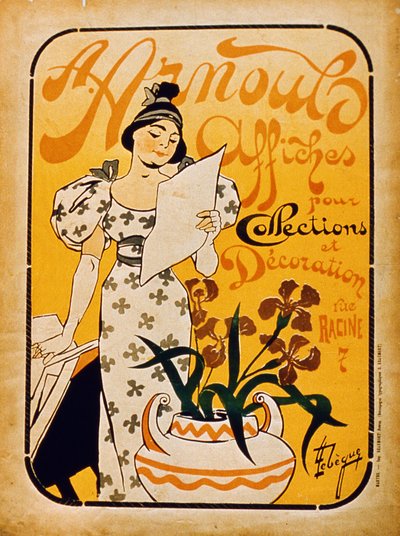 A. Plakaty Anouls do zbierania i dekoracji, Rue Racine, Paryż autorstwa French School