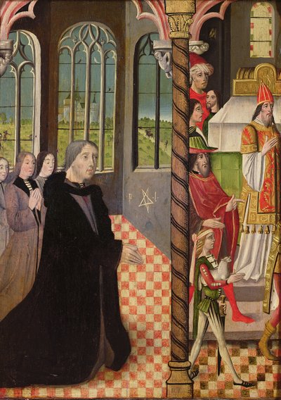Dawca z trzema córkami i ofiara Joachima, 1485-95 autorstwa French School