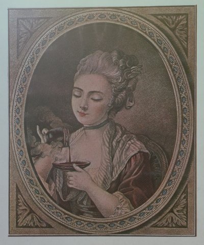 Dama do picia czekolady autorstwa French School