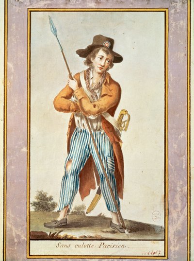 Paryski sansculotte autorstwa French School
