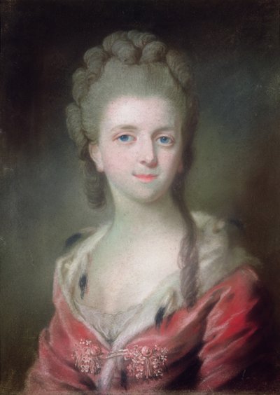 Księżniczka z rodu Burbonów (pastel na papierze) autorstwa French School