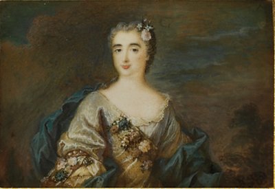 Pani o imieniu Louise-Jeanne de Durfot, Duchesse de Mazarin et de la Meilleraye, ok. 1750 autorstwa French School