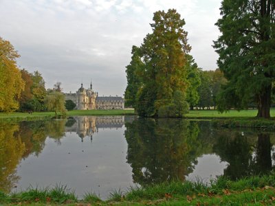Widok na zamek autorstwa French School