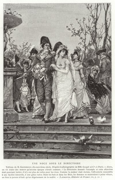 Wesele pod Dyrektoriatem, Rewolucja Francuska, 1795-1799 autorstwa French School