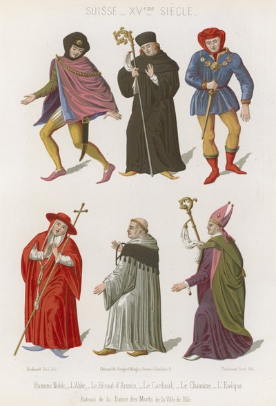 opat, główny herold, kardynał, kanonik i biskup autorstwa French School