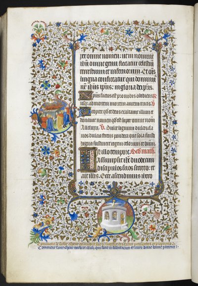 Dodaj Ms 18850 f.281v Book of Hours (The Bedford Hours) c.1410-30 (tusz, kolor i złoto na welinie) autorstwa French School