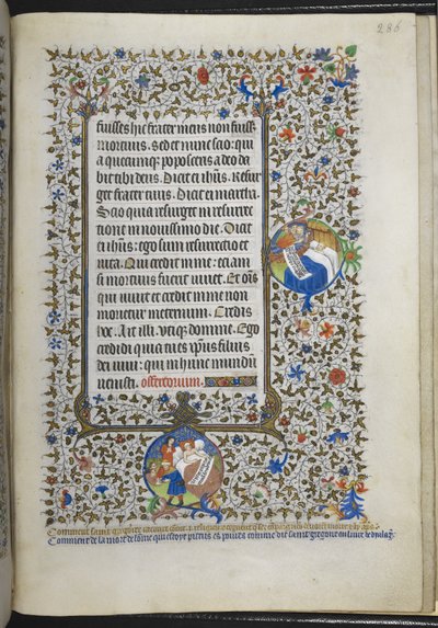 Dodaj Ms 18850 f.286r Book of Hours (The Bedford Hours) c.1410-30 (tusz, kolor i złoto na welinie) autorstwa French School