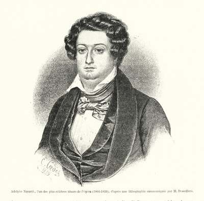 Adolphe Nourrit, jeden z najsłynniejszych tenorów operowych autorstwa French School