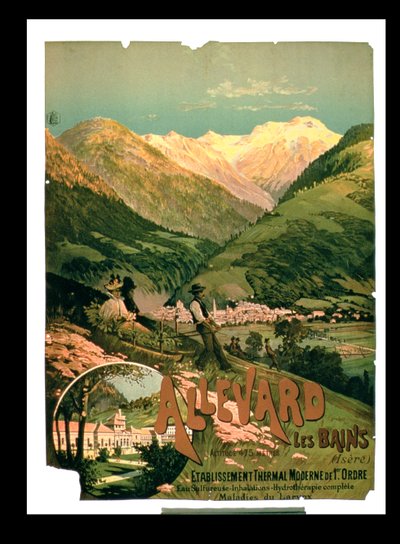 Reklama dla Allevard Les Bains, Isere autorstwa French School