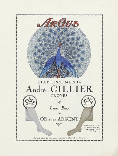 Reklama Etablissements Andre Gillier, pub 1924 (odbitka szablonowa) autorstwa French School