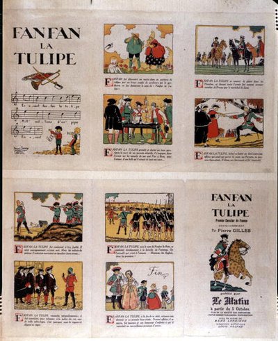 Reklama „Fanfan La Tulipe”, ok. 1900 1920 (kolor lito) autorstwa French School