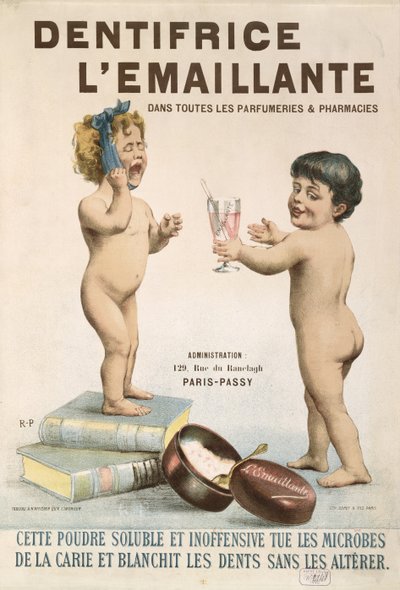 Reklama środka do czyszczenia zębów LEmaillante, 1892 autorstwa French School