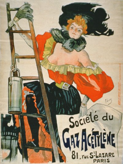 Reklama dla Societe du Gaz Acetylene, Paryż autorstwa French School