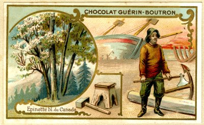 Chromolitografia reklamowa czekoladek Guérin Boutron (chromolitografia) autorstwa French School