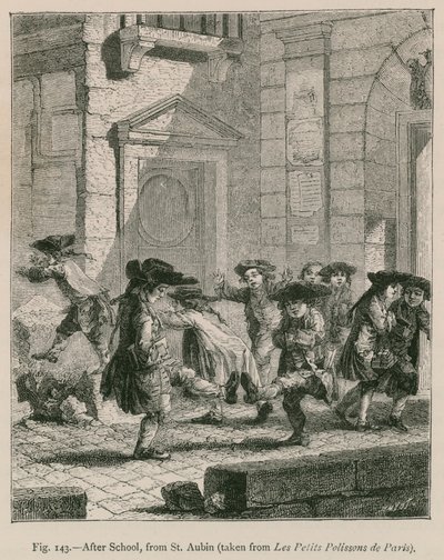 Po szkole, z St. Aubin (zaczerpnięte z Les Petits Polissons de Paris) autorstwa French School