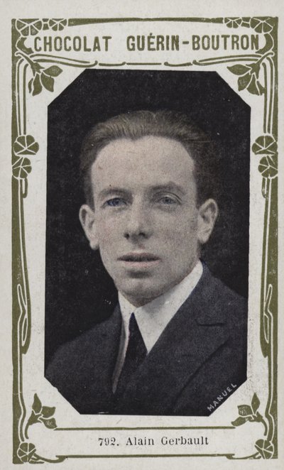Alain Gerbault (kolorowe zdjęcie) autorstwa French School