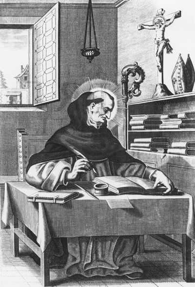 Albertus Magnus (grafika) autorstwa French School