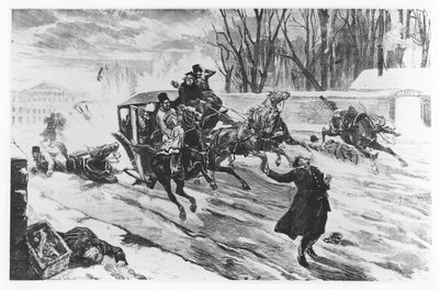 Zamordowany Aleksandra II w Petersburgu, 13 marca 1881 r. autorstwa French School