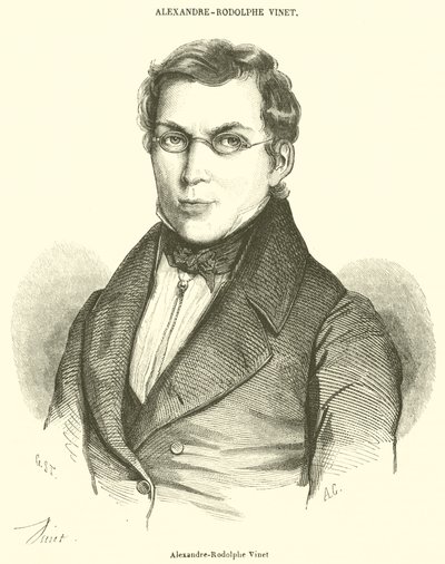Alexandre-Rodolphe Vinet (rycina) autorstwa French School