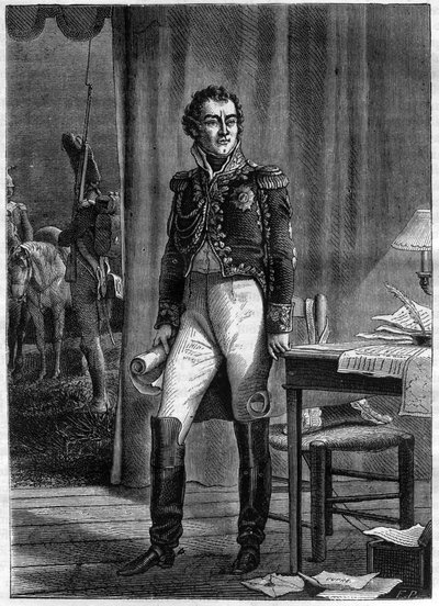 Alexandre Berthier (1753-1815), książę Neuchatel i marszałek Francji (rycina) - Portret Louisa Alexandre (Louis-Alexandre) Berthier (1753-1815), księcia Neuchatel, marszałka Francji - w „Histoire de l