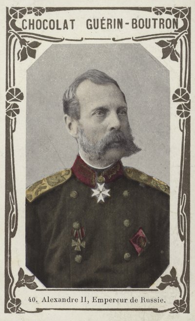 Aleksander II, cesarz Rosji (kolorowe zdjęcie) autorstwa French School