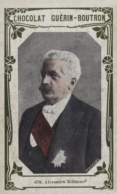 Alexandre Millerand (kolorowe zdjęcie) autorstwa French School